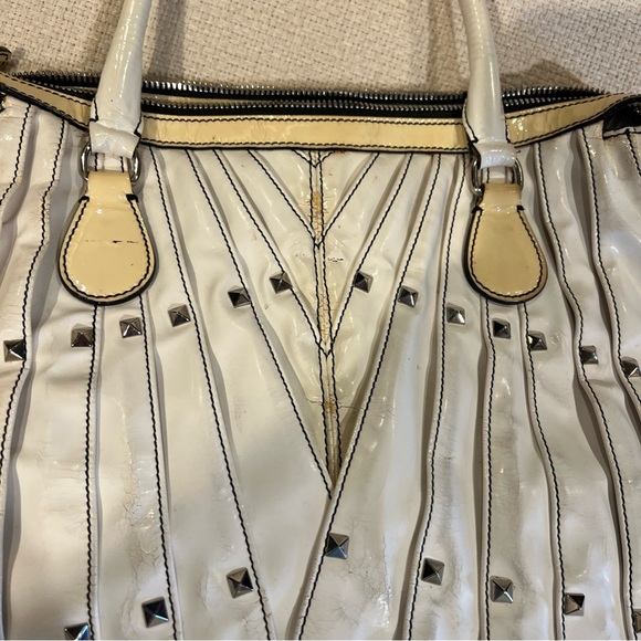 Valentino Garavani  White Studded Bag 1000% - Picture 2 of 11